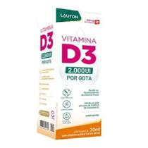 Vitamina D3 Colecalciferol 2000UI 20Ml Sabor Neutro - Lauton