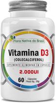 Vitamina D3 (Colecalciferol) 60 Caps Flora Nativa