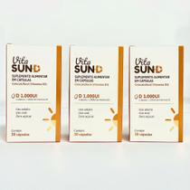 Vitamina D3 Colecalciferol VITASUN D 1.000UI/cáp KIT com 90cápsulas
