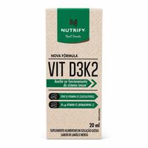 Vitamina D3 e K2 Gotas 20ml Limão e Menta Nutrify Sabor:Limão e Menta Vitamina D3 e K2 Gotas 20ml Limão e Menta Nutrify Sabor:Limão e Menta