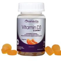Vitamina d3 gummy c/30 goma sabor tangerina -sanavita