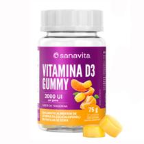 Vitamina D3 Gummy Sanavita Sabor Tangerina 2000UI com 30 Gomas