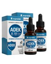 Vitamina D3 K2 A E Vitamina ADEK 20 ml Kit 2 frascos gotas D3 2000ui
