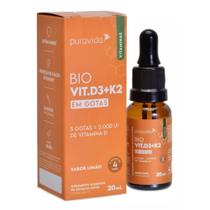 Vitamina D3 + K2 Em Gotas - Puravida 20ml Vitamina D3 + K2 Em Gotas - Puravida 20ml