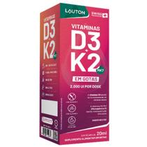 Vitamina D3 K2 Menaquinona Gotas 20Ml Sabor Neutro - Lauton Vitamina D3 K2 Menaquinona Gotas 20Ml Sabor Neutro - Lauton
