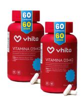Vitamina D3 K2 MK7 e TCM Com 2000ui de 60 cápsulas Vhita 2 unidades