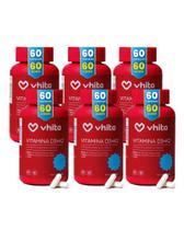 Vitamina D3 K2 MK7 e TCM Com 2000ui de 60 cápsulas Vhita 6 unidades