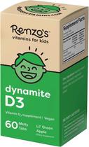 Vitamina D3 Renzo's Dynamite Dissolving Kids - 60 Comprimidos Vitamina D3 Renzo's Dynamite Dissolving Kids - 60 Comprimidos