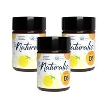 Vitamina D3 Softgel Naturalis com 120 Cáps Kit 3 Potes Vitamina D3 Softgel Naturalis com 120 Cáps Kit 3 Potes