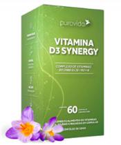 Vitamina D3 Synergyc +K 2 + Vitamina A com 60 cápsulas-Pura Vida