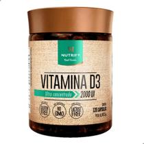 Vitamina D3 Ultra Concentrada 2000UI 120 Capsulas Nutrify