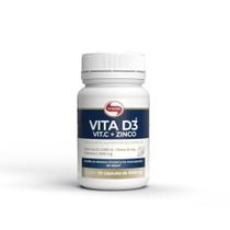 Vitamina D3 + Vitamina C + Zinco 30 cápsulas (1g) - Vitafor Vitamina D3 + Vitamina C + Zinco 30 cápsulas (1g) - Vitafor