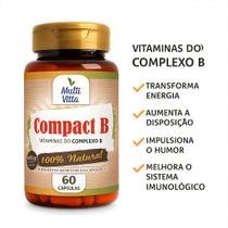 Vitamina do complexo b compact b 100% natural 600mg multivitta