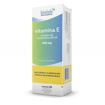 Vitamina e 400mg com 30 cápsulas - BIOLAB