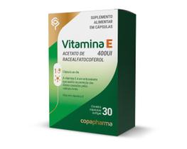 Vitamina E 400UI Acetato de Racealfatocoferol 30 Cápsulas - Copapharma