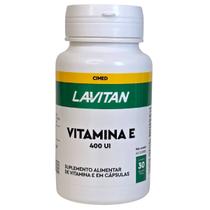 Vitamina E Suplemento Alimentar 400UI Lavitan Cimed 30 Cápsulas