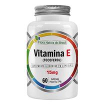 Vitamina E Tocoferol 15mg 60 SoftCaps Flora Nativa do Brasil
