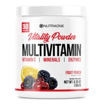 Vitamina em pó NutraOne Vitality Fruit Punch 30 porções Vitamina em pó NutraOne Vitality Fruit Punch 30 porções