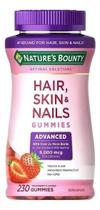 Vitamina Hair Skin Nails Gummies com 6000mcg de Biotina - 230 Gomas