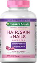 Vitamina Hair Skin & Nails Nature's Bounty Advanced Sem Sabor 250 Cápsulas