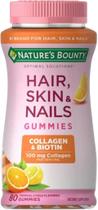 Vitamina Hair Skin & Nails Nature's Bounty Laranja 80 Gummies Sabor Cítricos Tropicais Vitamina Hair Skin & Nails Nature's Bounty Laranja 80 Gummies Sabor Cítricos Tropicais