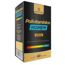 Vitamina homem 500mg com 60 capsulas gold lab
