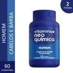 Vitamina Homem Cabelos e Barba 60 Unidades - Neo Química