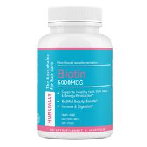 Vitamina HUNCIALLY Biotina 5000 mcg Cabelo, Pele, Unhas, 60 quilates