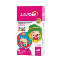 Vitamina Infantil Lavitan Kids Mastigavel Tutti Frutti 60cp