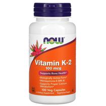 Vitamina K-2 100 mcg Nowfoods100 cápsulas vegetais