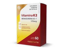Vitamina K2 125mcg Copapharma Menaquinona k2-7 60 Cápsulas Vitamina K2 125mcg Copapharma Menaquinona k2-7 60 Cápsulas