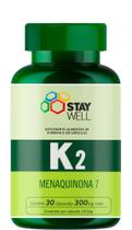 Vitamina K2 30 Caps 300mg - Stay Well - Menaquinona - Sports Nutrition