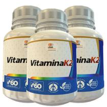 Vitamina K2 500Mg 60 Cápsulas Kit Com 3 Potes