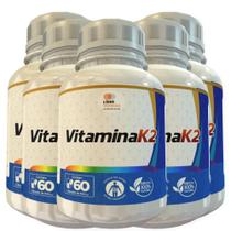 Vitamina K2 500Mg 60 Cápsulas Kit Com 5 Potes