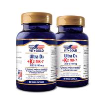 Vitamina K2 60mcg + D3 2.000UI Kit 2x 60 Caps. Vitamina K2 60mcg + D3 2.000UI Kit 2x 60 Caps.