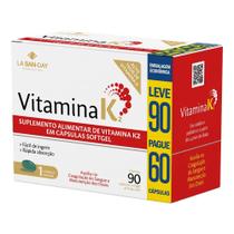 Vitamina K2 - 90 Cápsulas - La San Day