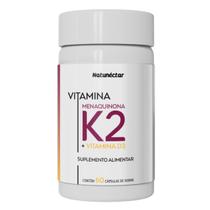 Vitamina K2 D3 Menaquinona 60 Capsulas Ultra Concentrada Original Suplemento Alimentar Natural