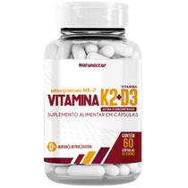 Vitamina K2 D3 Mk7 Menaquinona 60 Capsulas Ultra Concentrada Original Suplemento Alimentar Natural - Natunéctar
