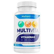 Vitamina K2 Menaquinona 7 MK7 880mg 60cp 2 meses tratamento Sem Sabor