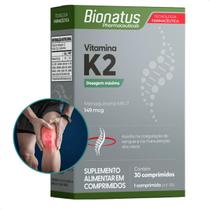Vitamina K2 Menaquinona MK7 30 Comprimidos Bionatus