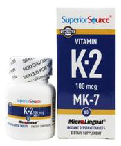 Vitamina K2 MK-7 100mcg Fonte Superior MicroLingual 60 comprimidos