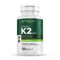 Vitamina K2 Mk-7 350mg 120 Cápsulas Menaquinona 7 Econômica - Floral Ervas do Brasil