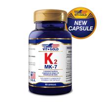 Vitamina K2 MK-7 (Menaquinona-7) 100mcg Vitgold 60 cápsulas