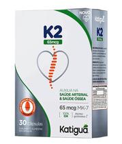 Vitamina K2, Mk-7, Menaquinona-7 30 Cápsulas Katigua
