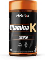 Vitamina K2 MK7 120mcg, Suplemento Alimentar, 60 Cápsulas