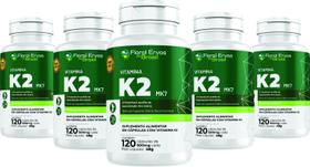 Vitamina K2 Mk7 frascos 6x 120 capsulas 500mg floral ervas Vitamina K2 Mk7 frascos 6x 120 capsulas 500mg floral ervas