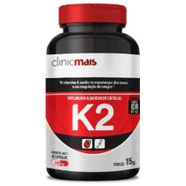 Vitamina K2 MK7 Menaquinona-7 100% 30 Cápsulas - Clinicmais Vitamina K2 MK7 Menaquinona-7 100% 30 Cápsulas - Clinicmais