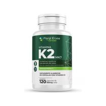 Vitamina K2 Mk7 Menaquinona-7 120 Caps 350mg - Floral Ervas
