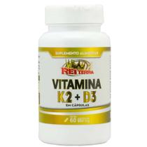 Vitamina K2 + Vitamina D3 60 Cápsulas 500mg Rei Terra