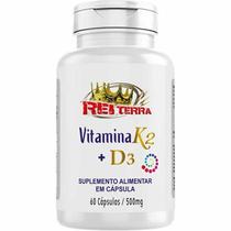 Vitamina K2 + Vitamina D3 60 Cápsulas 500mg - Rei Terra
